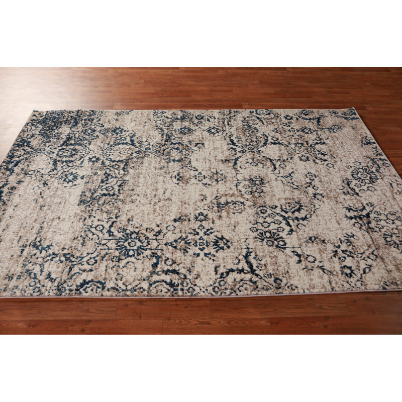 Transitional Oriental Area Rug 5x8