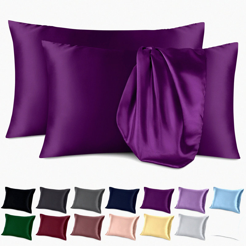 CozyDreams Pillowcase Set - Brushed Polyester Pillow Covers, Soft & Breathable Pillow Protectors - Pack of 2 Luxurious Pillow Cases