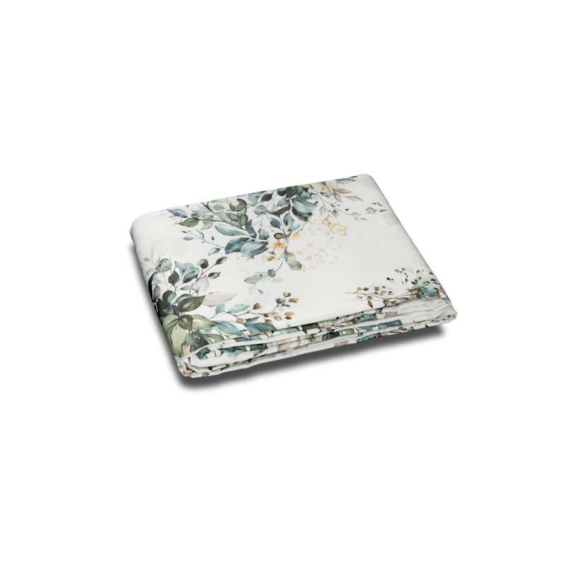 Verdiana Print By DEA Sateen Duvet Cover, Aqua, King Duvet Cover