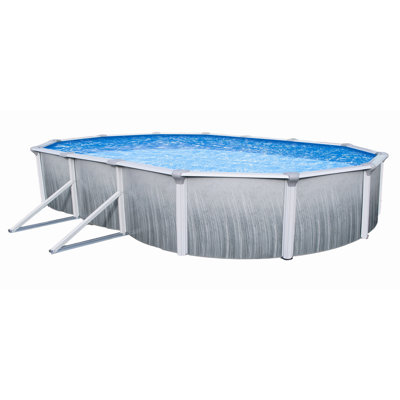 Steel Oval Hard Sided Pool 52'' H x W x L , with Pump Included