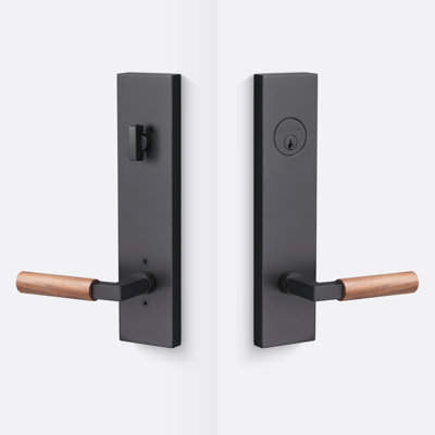 Plaque d'entrée latérale Levanto, poignée lisse