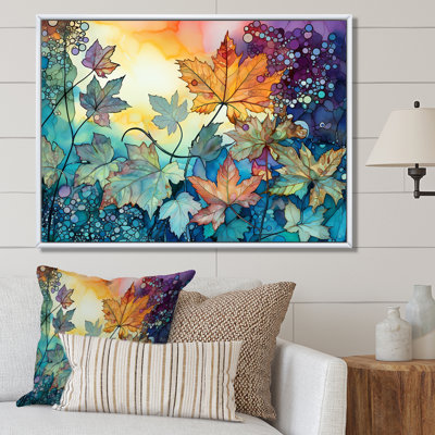 «Leaves Autumn Sunlight Harmony» sur toile