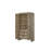 Zina Wood Armoire Wardrobe Cabinet with Shelves and Drawers in English Knotty Oak Veneer