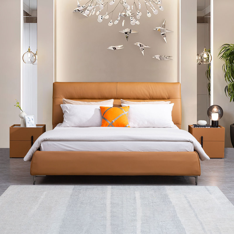 Upholstered Panel Bed, Queen