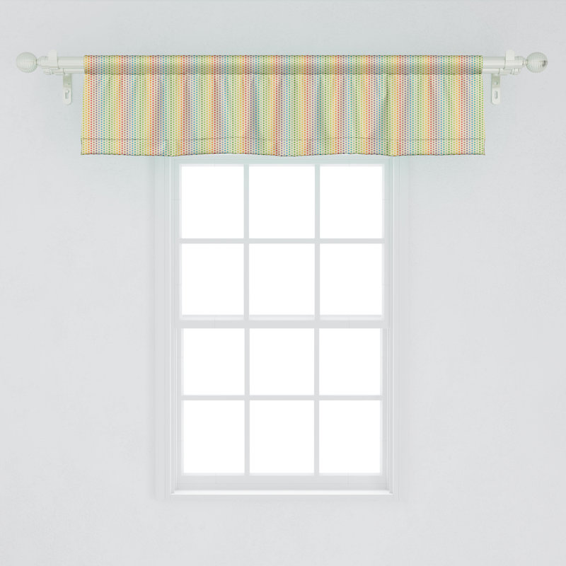 Multicolore cantonnière Ambesonne Rainbow, L 42 po x L 18 po