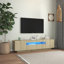Meuble télé Meuble télé Console console télé avec lumières DEL-1308657839