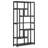79-Inch 7-Tier Black Etagere Bookcase, Industrial Open Display Shelving with 10 Storage Tiers