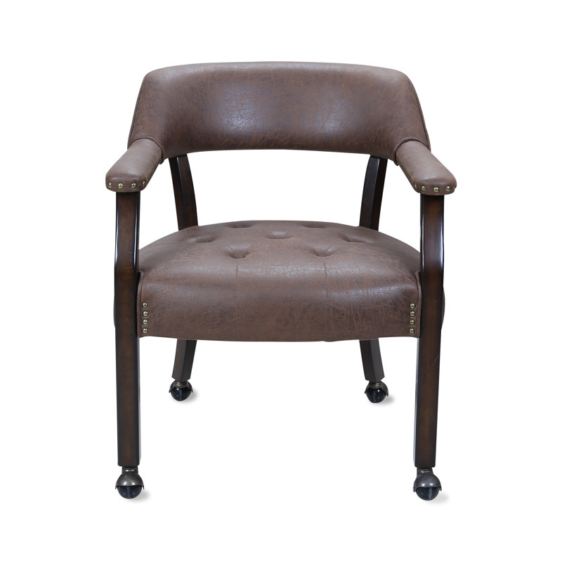 Chaise de conférence en bois, Brun rougeâtre, Café profond