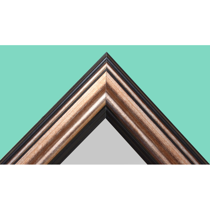 Wall Mirror, 53.5" H x 36" W, Bronze/Black
