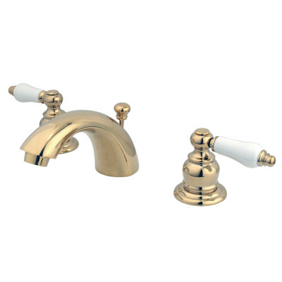 Victorian Widespread Bathroom Faucet with Drain Assembly