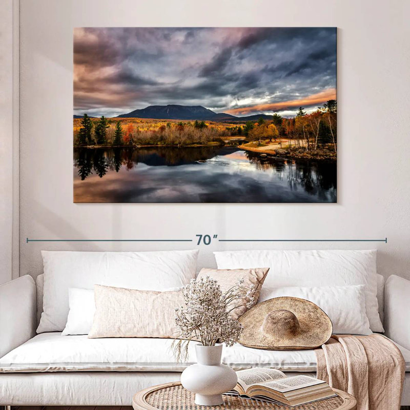 Alvord, lac Katahdin, reflet, H 34 po x l 51 po