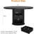 47 Inch Round Dining Table for 4-6, Kitchen Table with 2-Layer Storage Shelf and a Drawer, Farmhouse Circle Dinner Table for Dining Room, Kitchen, Living Room (Table Only)-589257231