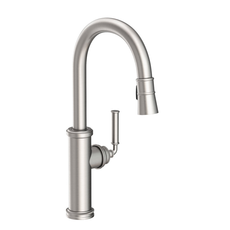 Taft Single Handle Pull Down Kitchen Faucet, Stainless Steel (PVD)