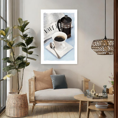 «Coffee News II», art mural contemporain abstrait