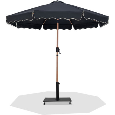 Ensemble de parasol en aluminium avec passepoil Amalfi