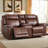 75'' Wide Upholstered Faux Leather Manual Reclining Loveseat With Center Console And Cup Holders(Set of 2)-768086720
