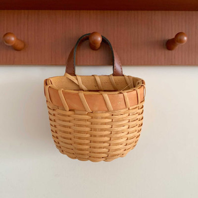 Storage Basket Imitation Weaving Hanging Basket Kitchen Ginger Garlic Scallion Egg Miscellaneous Storage Box Wall Hanging Flower Basket