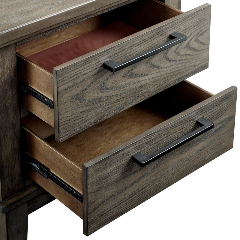 Table de chevet 2 tiroirs Dawnta