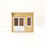 10ft x 10ft Curved Roof Log Cabin UPVC Windows & Doors (44mm)-105863297