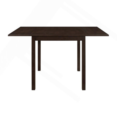 Rectangular 52-Inch Extension Dining Table, Cappuccino