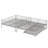 Aleighna Kids Full XL Over Queen Metal Bunk Bed with Trundle-1349371110