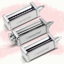 26) Antree Pasta Maker Attachment 3-in-1 Set for KitchenAid Stand