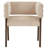 Aliezah Velvet Upholstered Back Armchair Dining Chair-1892006217