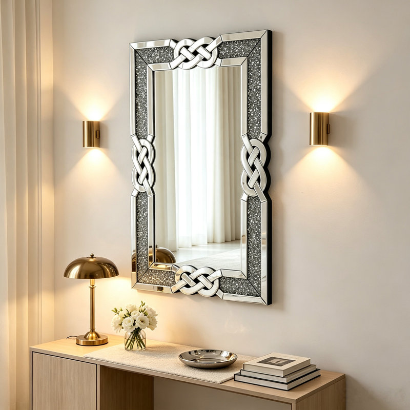 Godofredo Rectangle Wall Mirror, 100cm H x 70cm W