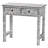 Bali & Pari Diata Coastal Black And White Mother Of Pearl Capiz Shell 2-Drawer Console Table