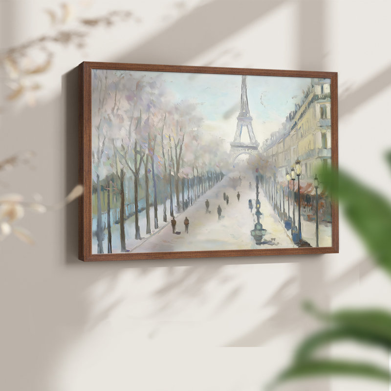 Paysage - série L - reproduction encadrée - réarmable, Noyer, H 11 po x l 14 po