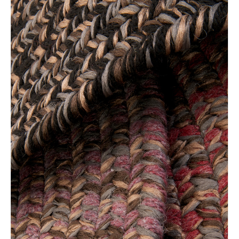 Panier en laine Abey, H 12 po x l 18 po x P 18 po, Noir