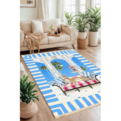 Tapis à imprimé léopard Capri