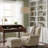 86-inch tall metal curved floor lamp “Bowery”, beige and antique gold-785024784