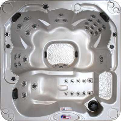 American Spas 6-Person 40-Jet Acrylic Square Hot Tub with Ozonator