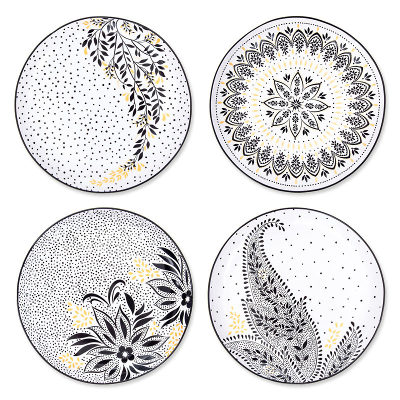 Sara Miller, Artisanne Noir - Salad Plates