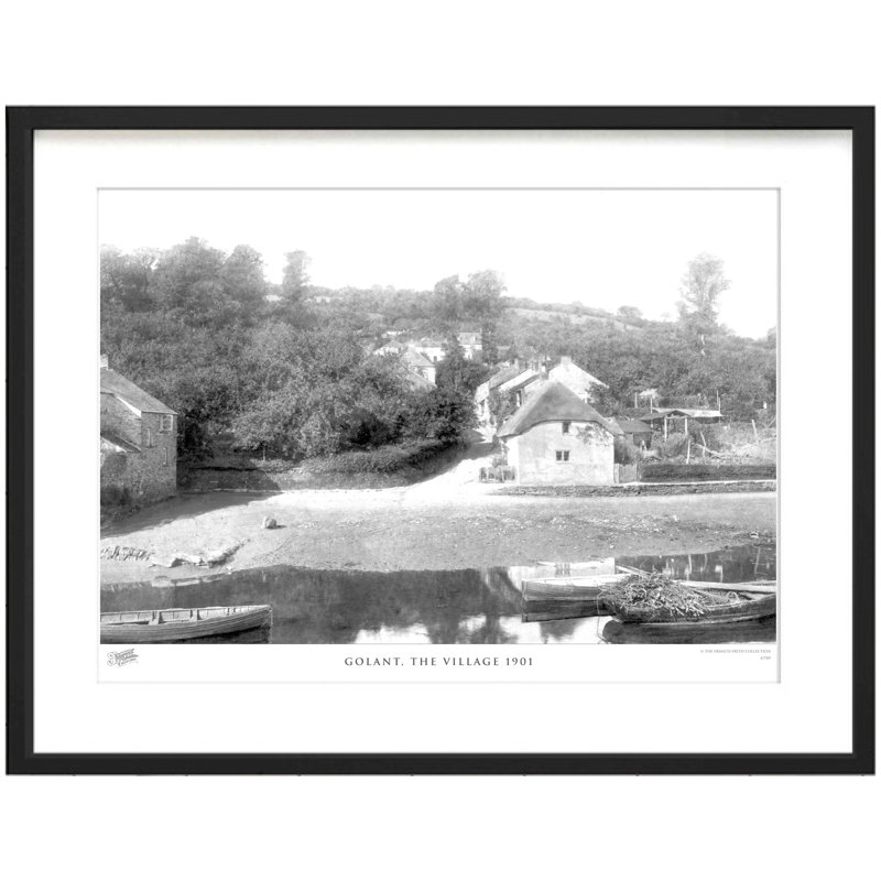 Golant, The Village 1901 - Single Picture Frame Print, 28cm H x 36cm W x 2.3cm D