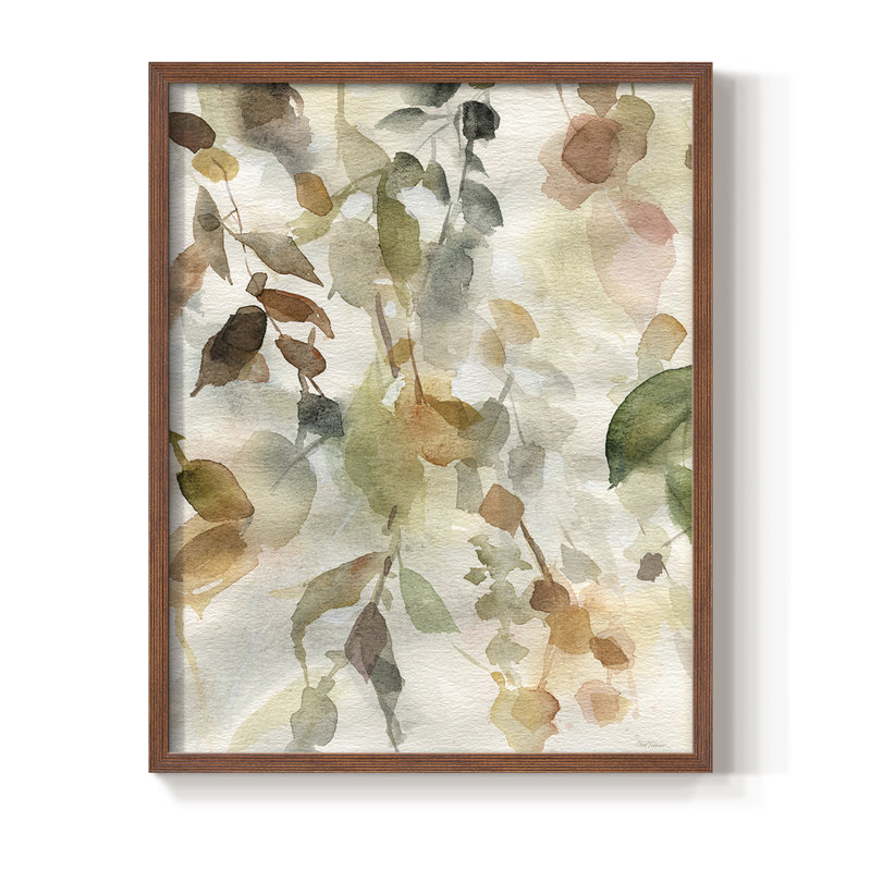 Cascading Nature II, reproduction encadrée - bois massif, Brun, H 14 po x l 11 po