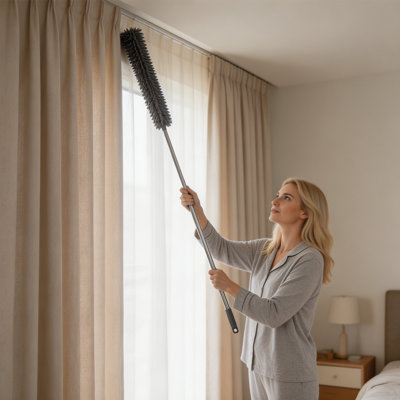 Polyester Cleaning Kit Extendable Dusting Set For Household Cleaning Reaches Under Sofa Beds And Other Hard To Reachs Areas