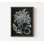 Art mural encadré de Frida, impression murale de fruits noirs et blancs, impression de craie botanique, art mural surdimensionné de nature, dessins de feuilles