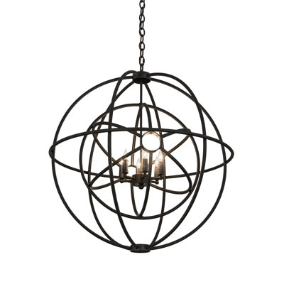 Atom 6 - Light Dimmable Globe Chandelier