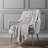 Addison Machine Washable Sherpa Leaves Throw Blanket