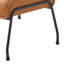 Fauteuil d'appoint en cuir fleur Zusa-1696276095