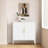 Metal Storage Cabinet With 2 Doors And 2 Adjustable Shelves, Steel Garage Storage Cabinet, Metal File Cabinet For Home Office School Gym-2124706765