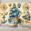 Papier peint adhésif auto-adhésif moderne L 96 "x l 69" Peel and Stick-1721358320