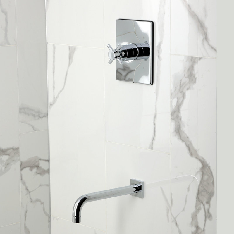Kingston Brass Concord Single-Handle Pressure Balanced Tub Faucet, Polished Chrome