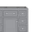Meuble-lavabo 36 po sans lavabo, base seulement, une armoire et six tiroirs-1960554101