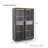 60.6'' Tall Display Cabinet With Tempered Glass Door, LED Lighting, Two Drawers, Modern Style Storage Cabinet For Living Room, Office & Study