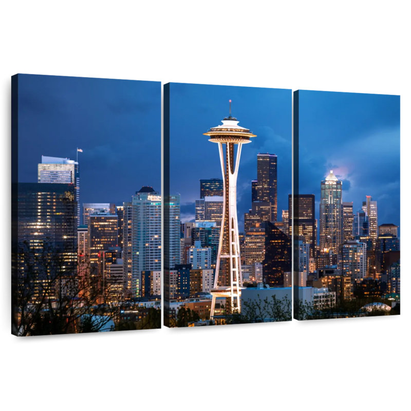 Nicci Space Needle Seattle, 24" H x 38" W