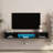 Floating TV Stand, Wall Mounted TV Shelf With LED Lights & Power Outlet,Wall Mounted Floating TV Stand With 16 Color Leds-922844863-931476195