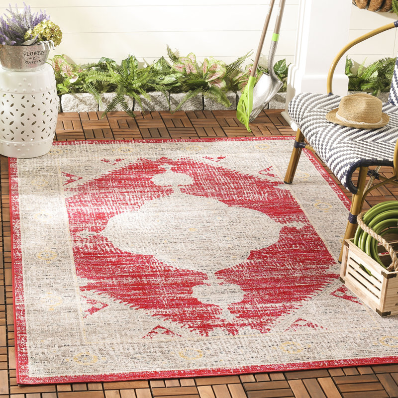 Griffeth Performance Southwestern Indoor/Outdoor Area Rug, Rectangle 8' x 10'